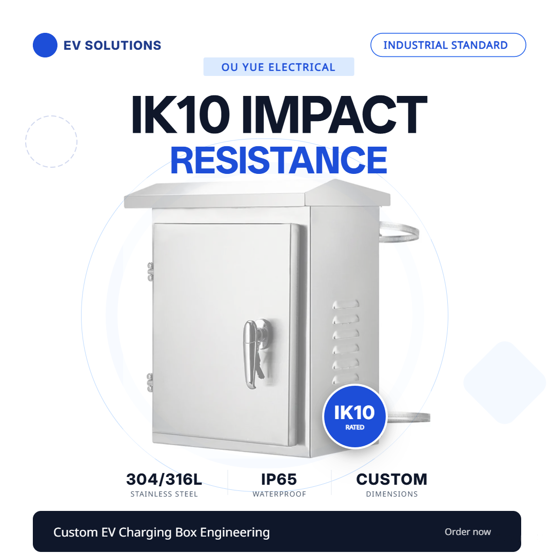 Када се кутија за пуњење удари: Дизајн структуре отпорне на ударце ИК10 прилагођене кутије за пуњење ЕВ од нерђајућег челика